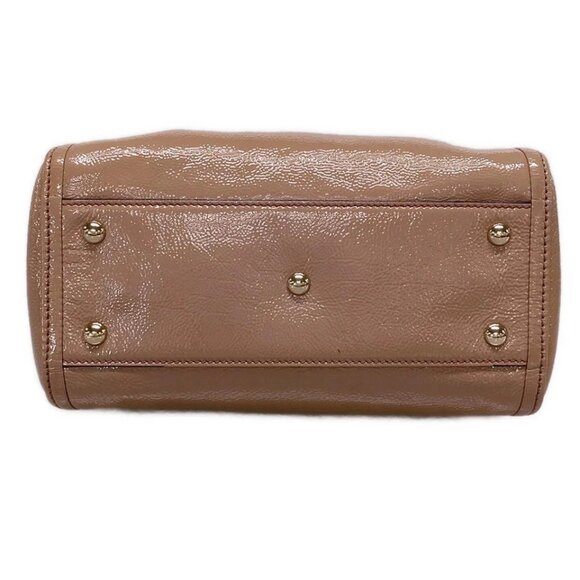 GUCCI Soho Pink Beige Patent Leather Tote Bag 390-081325 - Picture 5 of 12